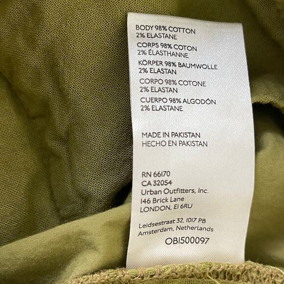 Free People Green High Waisted Luca Barrel Pants Size 8 - Picture 10 of 10